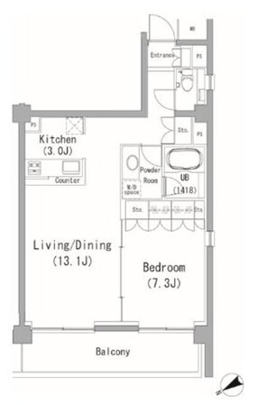 PERCH南青山の物件間取画像
